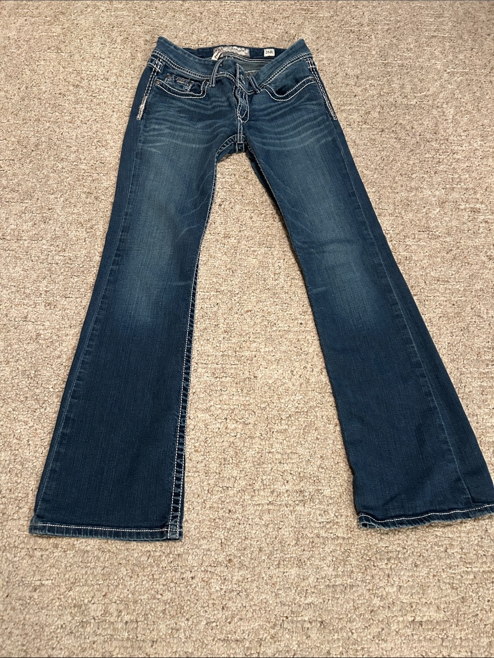 BKE Dark Blue Flared Jeans
